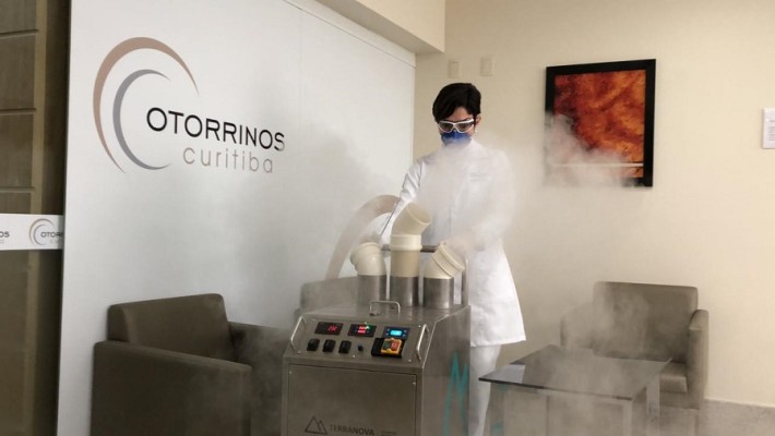 Hospital Otorrinos Curitiba conta com sistema de desinfecção de ambientes para ajudar a combater o coronavírus